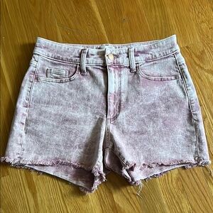 Universal Thread Women's Distressed Pink Denim Shorts